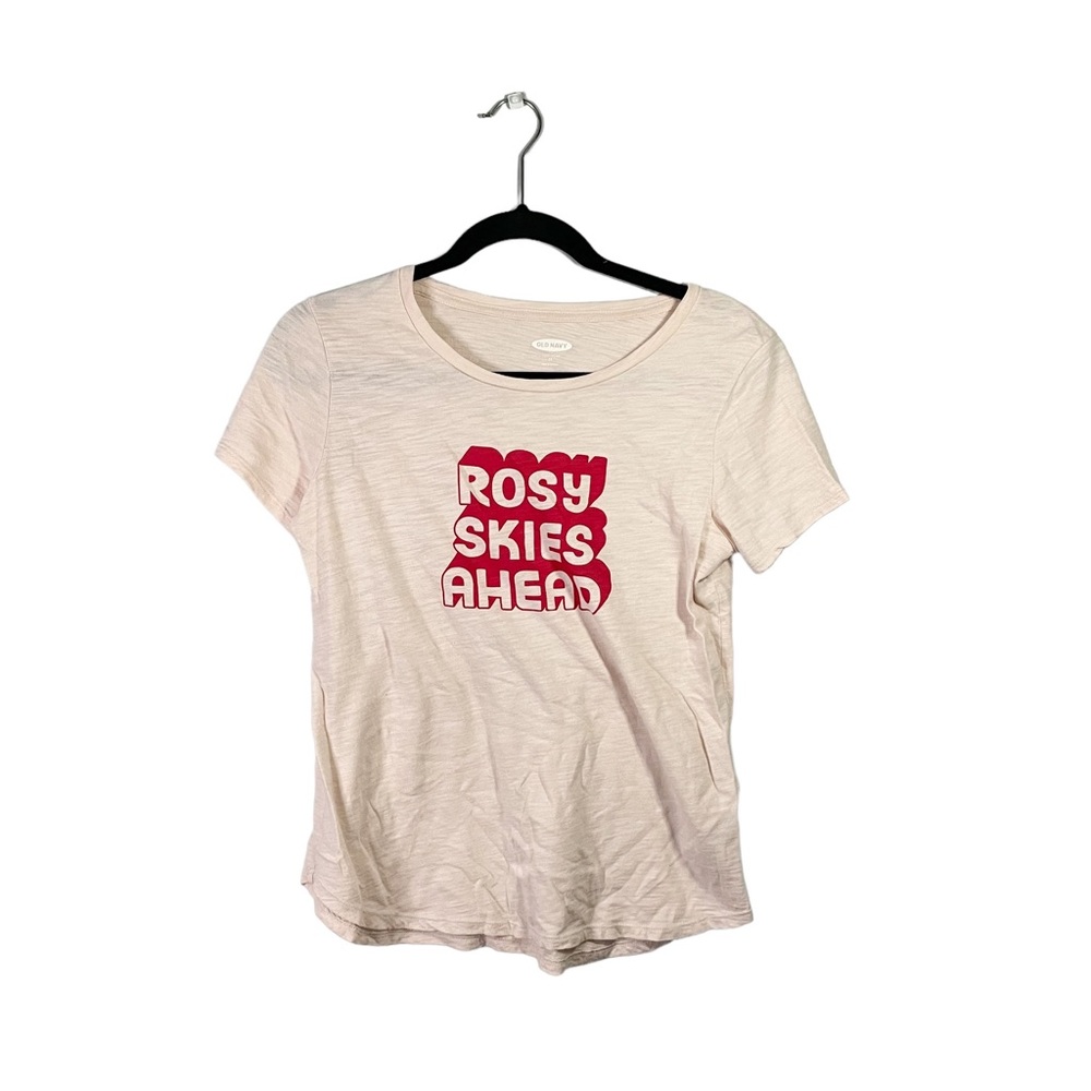 Old Navy Everywear Rosy Skies Ahead Short Sleeve Casual T Shirt Size XS